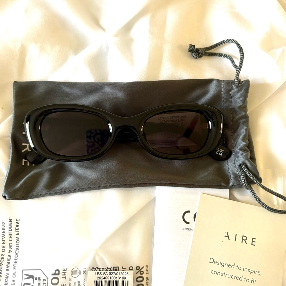 Aire Calisto Air In Black Unisex Sunglasses, Brand New with Tags - Picture 2 of 6